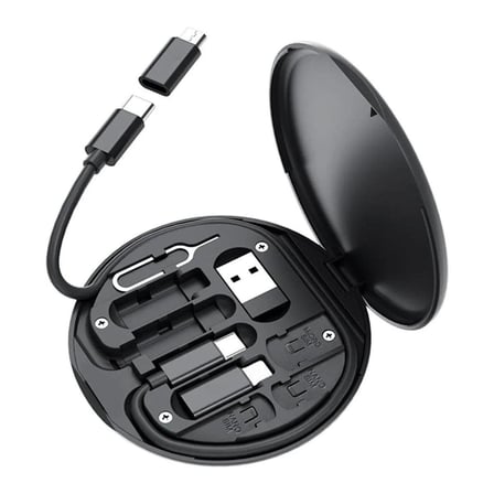 60w Destekli Kablo Kutusu Seyahat Kablo Seti 5&amp;apos;i 1 arada USB Type-C Şarj Kablosu Seti (5582