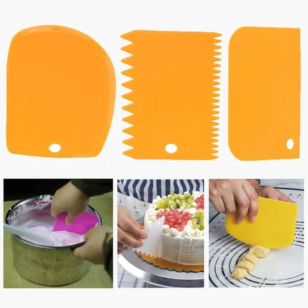 Hamur Şekillendirici Kesici Kazıyıcı Pasta Kek Dekorasyon Seti (5582)