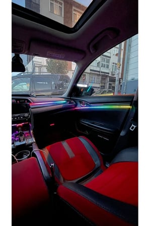 64 Renk RGB Araç İç Ambiyans Led Dekorasyon Ortam Işıkları