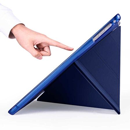 Smcase Apple iPad 9.7 2017 5.Nesil Kılıf Katlanabilir Standlı Pu Silikon tf1