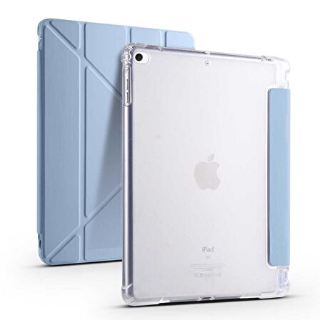 Smcase Apple iPad 9.7 2018 6.Nesil Kılıf Katlanabilir Standlı Pu Silikon tf1