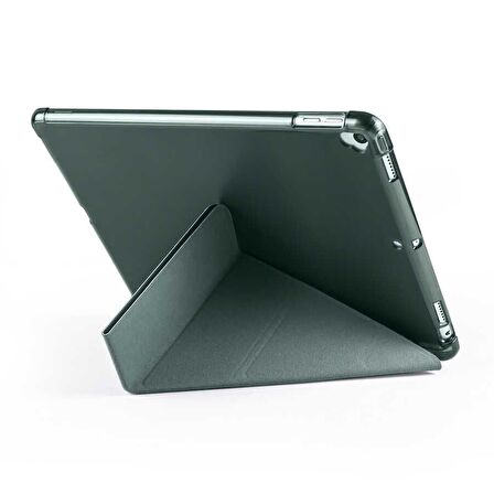 Smcase Apple iPad 10.2 8.Nesil Kılıf Katlanabilir Standlı Pu Silikon tf1