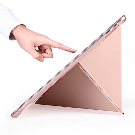 Smcase Apple iPad Pro 10.5 7.Nesil Kılıf Katlanabilir Standlı Pu Silikon tf1