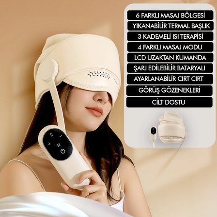 RELAXUS Isıtmalı Kafa Masaj Cihazı