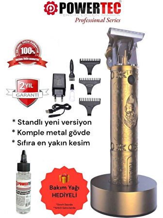 Powertec TR-1818 Sakal Ense Çizim Tıraş Makinesi T-Bıçak