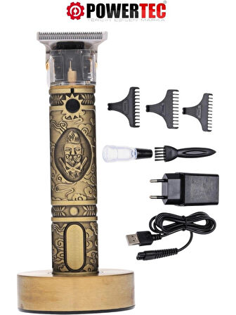 Powertec TR-1818 Sakal Ense Çizim Tıraş Makinesi T-Bıçak