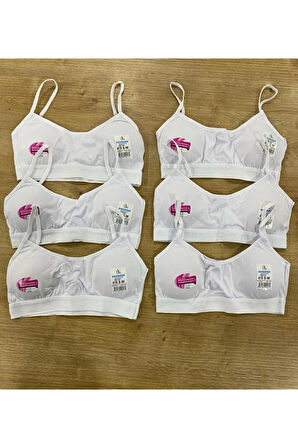 Kız Çocuk Pedli Alıştırma Sütyeni / 6 Adet