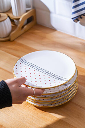 Feel Good 6 lı Pasta Tabağı Seti - 19 cm