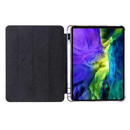 Smcase Apple iPad Pro 12.9 2020 4.Nesil Kılıf Katlanabilir Standlı Pu Silikon tf2