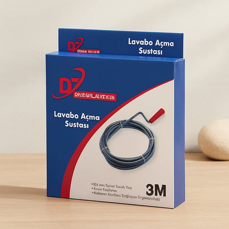 3 M Spiral Esnek Yay Lavabo Ve Gider Boru Acici