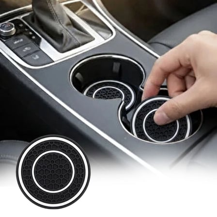 Silikon Araç Bardak Altlığı 70 mm – Kaymaz Telefon ve Para Tutucu Mat (5586)