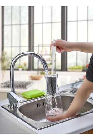 Silikon Şişe Biberon Konserve Kavanoz Matara Temizleme Fırçası Çok Amaçlı Temizleme Fırçası Bpa Free (5586)