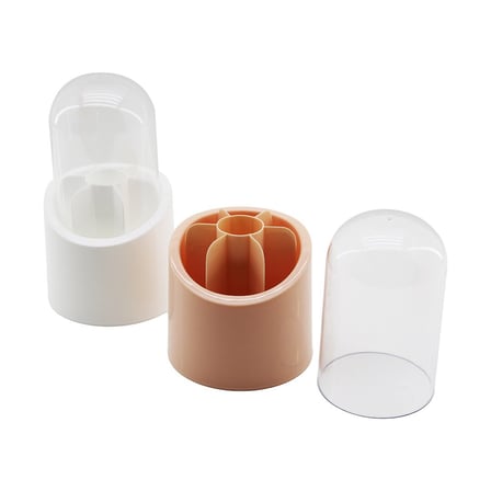ELİS 7 BÖLMELİ KAPSÜL ORGANİZER PLASTİK HAZNE - KRİSTAL MİKA FANUS KAPAK (5586)