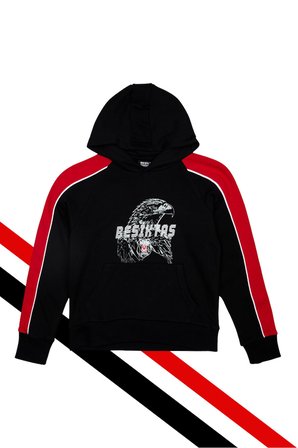 BEŞİKTAŞ ÇOCUK KAPÜŞONLU SWEATSHIRT LAZER KUTU HEDİYELİ