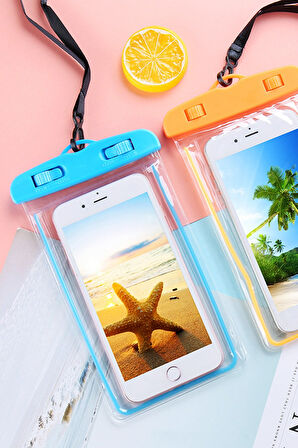 Üniversal Tüm Telefonlara Uyumlu Su Geçirmez Telefon Kılıfı Askılı Kılıf Su Altı Kılıf