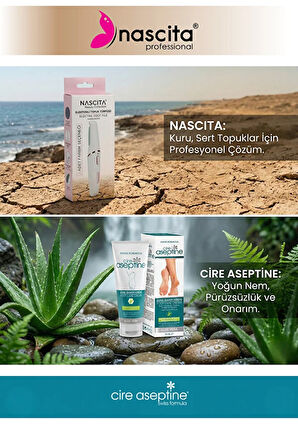 Elektrikli Topuk / Ayak Törpüsü Beyaz + Ayak Bakım Kremi 75ml