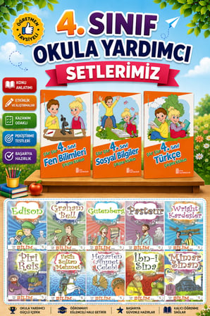 4.Sınıf Çıtır Çıtır Türkçe + Fen Bilimleri + Sosyal Bilgiler + Doğu Batı Bilim Hikaye Seti