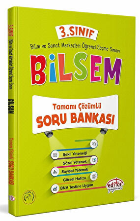 Editör 3.Sınıf Bilsem Hazırlık Kitapları Seti