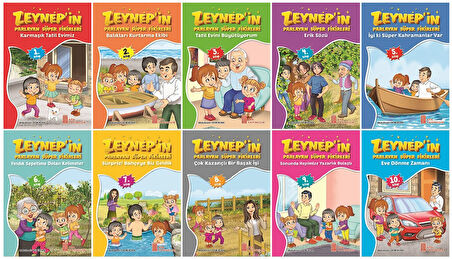 3.Sınıf Okumayı Sevdiren Renkli Resimli Hikayeler 4 - 10 Kitap