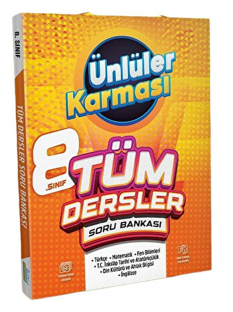8.Sınıf Ünlüler Karması Tüm Dersler Soru Bankası + Matematik Soru Bankası Hediyeli