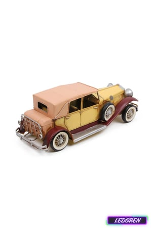 Dekoratif Metal Araba Modeli Nostaljik Vintage Klasik El Yapımı Ofis Ev Masa Dekoru 0910E-1469