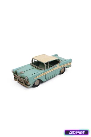 Dekoratif Metal Araba Klasik Vintage El Yapımı Nostaljik Biblo Ofis Ev Dekoru Hediyelik 0910A-2756