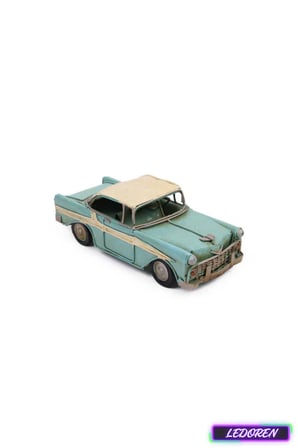 Dekoratif Metal Araba Klasik Vintage El Yapımı Nostaljik Biblo Ofis Ev Dekoru Hediyelik 0910A-2756