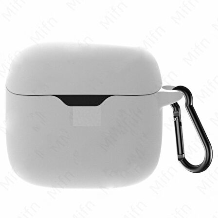 Smcase JBL Tune Flex Kılıf Model Uyumlu Soft Kancalı Mat Silikon SF7