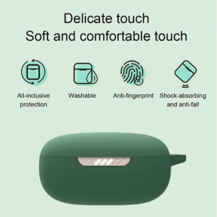 Smcase JBL Wawe 300 Kılıf Model Uyumlu Soft Kancalı Mat Silikon SF7