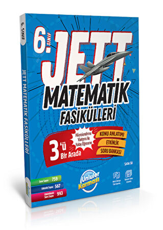 6.Sınıf Maarif Model Matematik Jett Konu Anlatımlı Fasiküller + Sempatik Soru Bankası Seti 2025-2026
