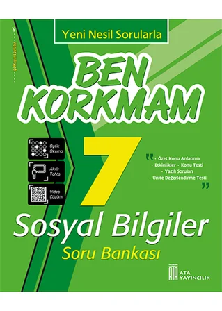 7.Sınıf Ben Korkmam Türkçe-Matematik-Fen Bilimleri- Sosyal Bilgiler Soru Bankası Seti