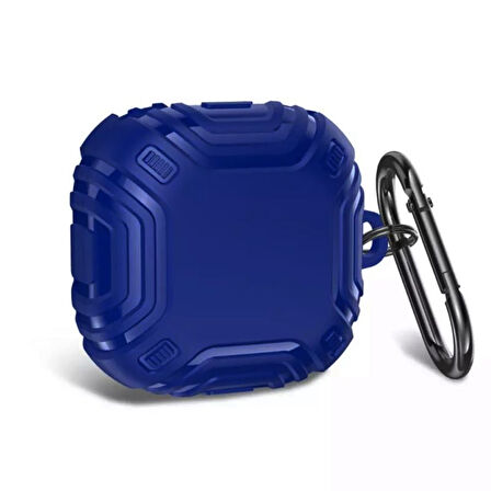 Smcase Samsung Galaxy Buds Pro Kılıf Çizgi Desenli Sert Silikon SF19