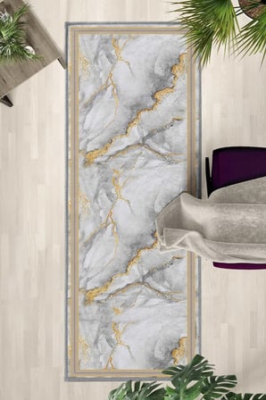 Perlavista Salon Mutfak Yatak Odası Dijital Baskı Yolluk Halı