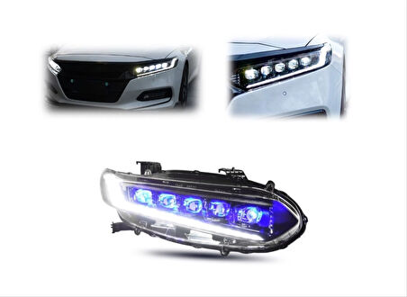 Honda Accord 2020+ Uyumlu 5 Lens Led Far