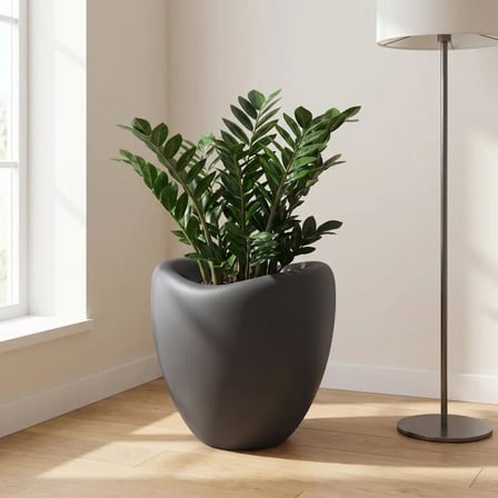 SO-LALE02 Lale Saksı Plastik Modern İç Kovalı 25 LT Antrasit 3 Adet