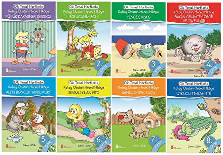1. Sınıf Okumayı Hızlandıran Eğlenceli Renkli Heceli 11 Kitap