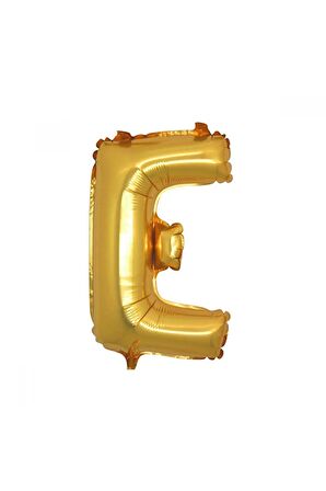 Gold Folyo Balon E Harfi 100 Cm.