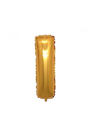 Gold Folyo Balon I Harfi 40 Cm.