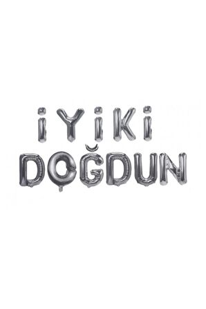 Folyo Balon Set İyiki Doğdun Gümüş 16İNÇ