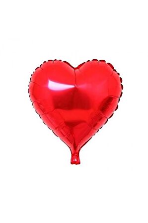 Folyo Balon İçi Dolu Kalp Küçük Boy Kırmızı 18''
