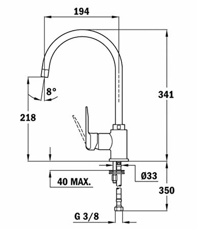   TEKA SP 995 KROM ARMATÜR    559950200