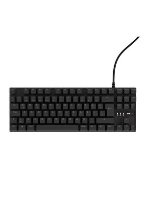 Hawk Gaming HK410K Mekanik Kırmızı Switch 19 Mod RGB Kablolu Siyah TKL Türkçe Gaming Klavye