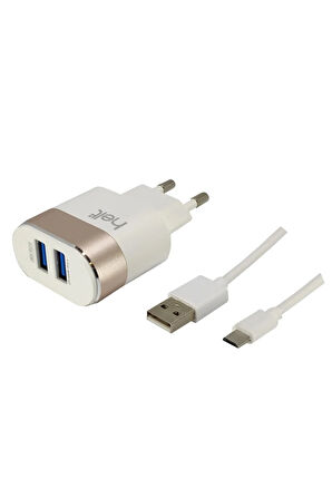 Micro Usb Hızlı Şarj Aleti 10w 2 Çıkışlı 2400 Mah (micro Kablo + Şarj Aleti (kablo Dahil)