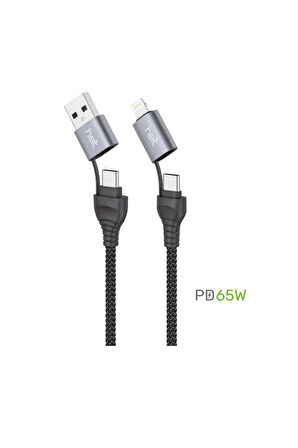 Apple Pd Kablo,pd Lightning Kablo,type C Pd Kablo,usb Pd Kablo(1m+65w Hızlı Şarj+örgülü Tasarım)