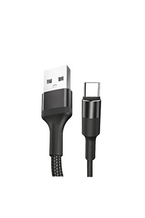 Örgülü Hızlı Şarj Kablosu Type-c Charger Sağlam Şarj Kablosu Samsung,xiaomi,oppo,huawei Uyumlu
