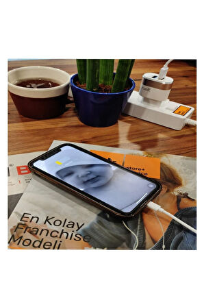 Çift Usb Çıkışlı Şarj Cihazı Apple Lightning Uyumlu(mfı+hızlı Şarj Desteği+100 Cm Lightning Kablo)