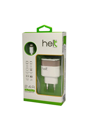 Çift Usb Çıkışlı Şarj Cihazı Apple Lightning Uyumlu(mfı+hızlı Şarj Desteği+100 Cm Lightning Kablo)