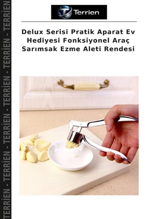 Delux Serisi Pratik Aparat Ev Hediyesi Fonksiyonel Araç Sarımsak Ezme Aleti Rendesi