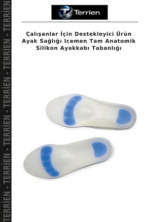 Çalışanlar İçin Destekleyici Ürün Ayak Sağlığı Icemen Tam Anatomik Silikon Ayakkabı Tabanlığı