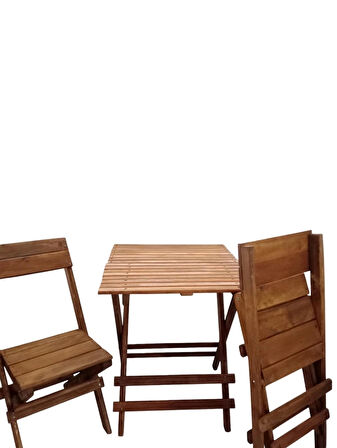 ahşap katlanır masa sandalye takımı 